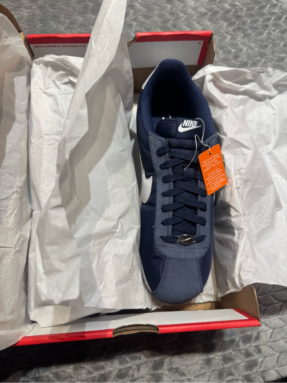 Nike Classic Cortez Navy White Sneaker - Picture 13 of 14